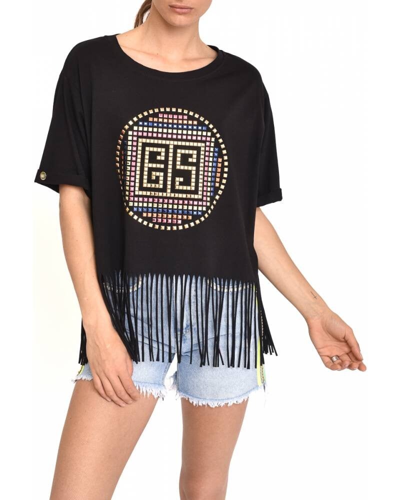 SWEATER WITH MULTICOLOR LOGO