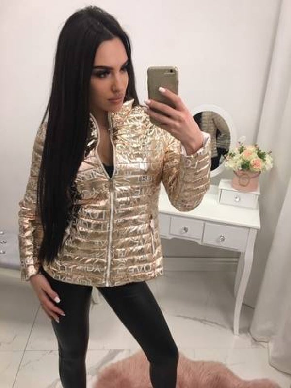 Mooie Jas Blinkend Goudkleur 