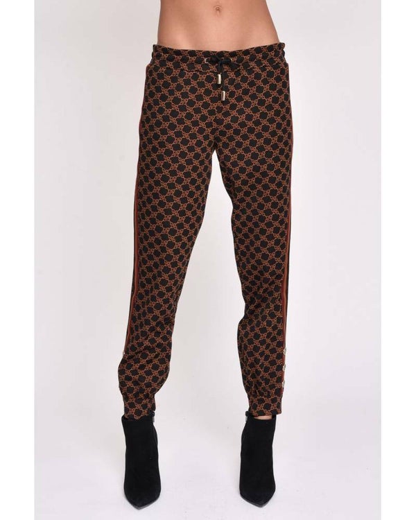 PRINTED KNITTED TROUSERS