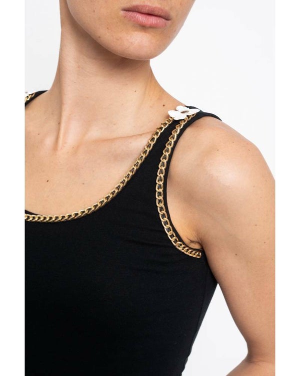 COTTON TOP WITH CHAINS