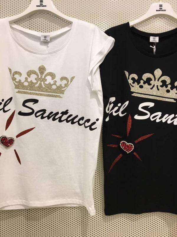 shirt with decorative motif