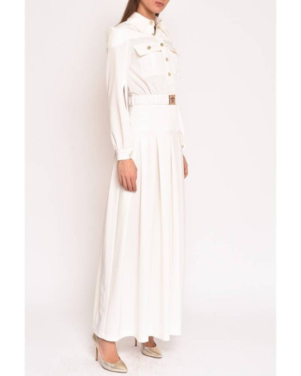 NEW!!LONG DRESS WITH BELT