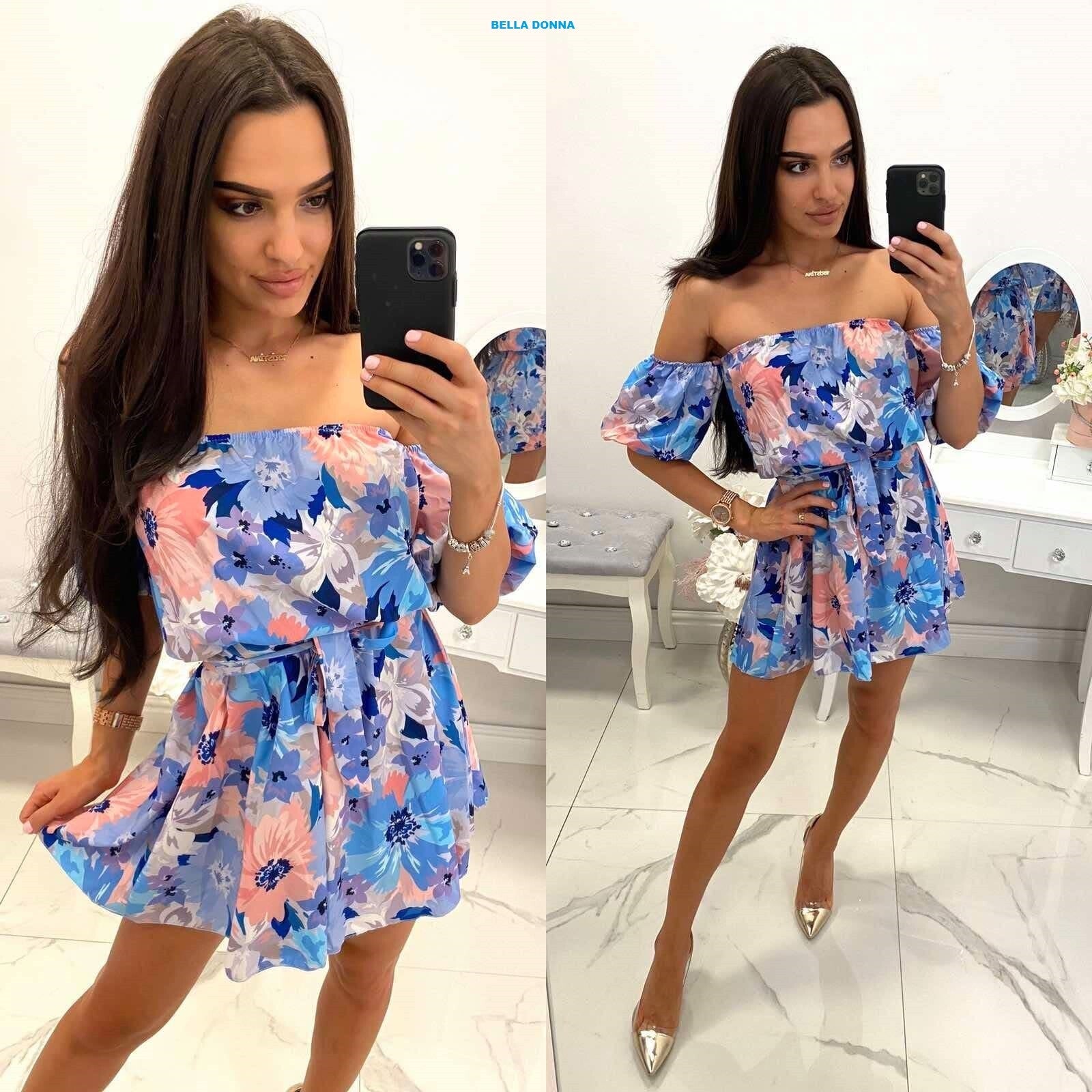 floral off the shoulder romper