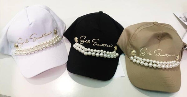 flat cap with decoration