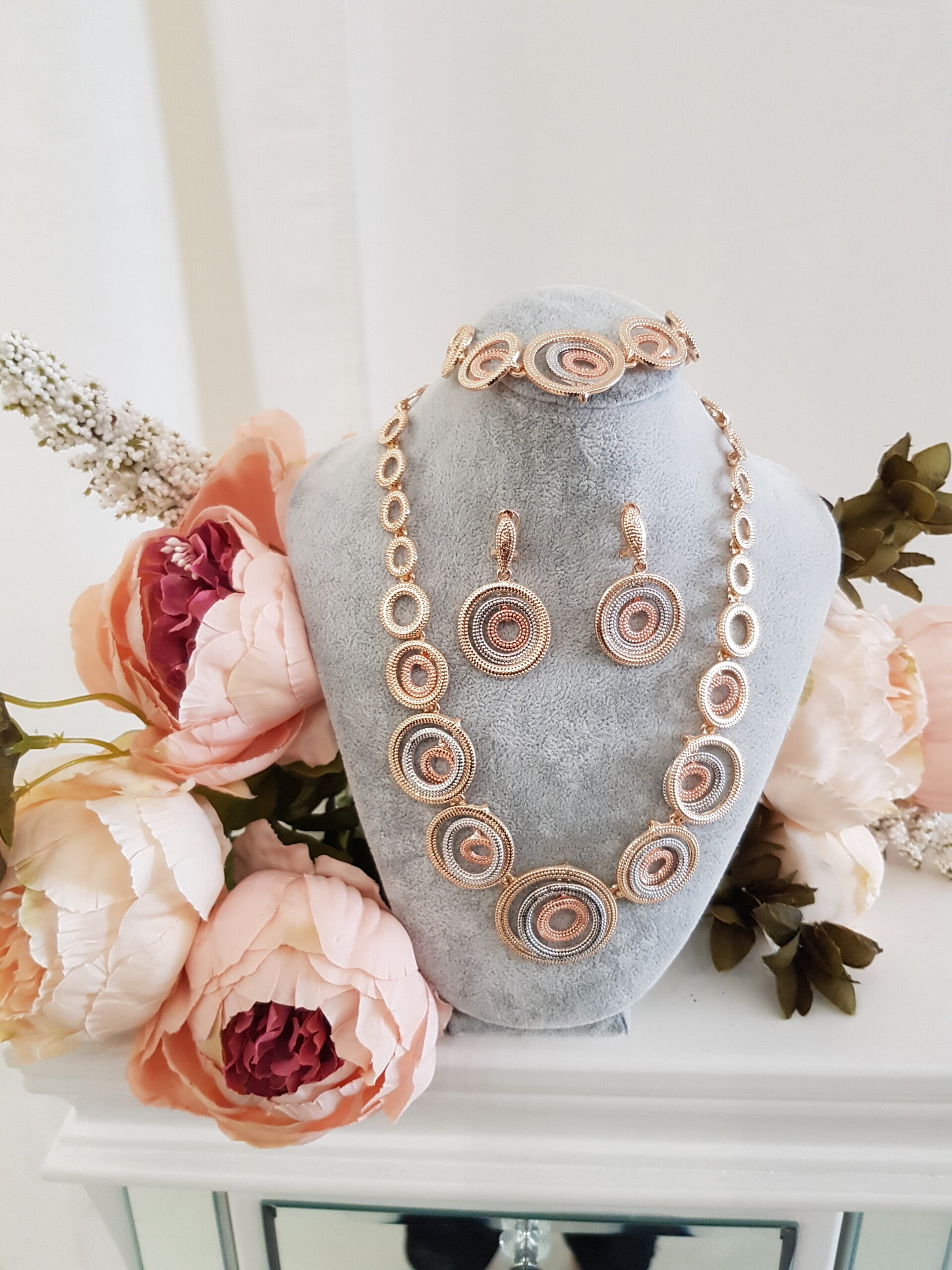 Juwelen setje tricolore 