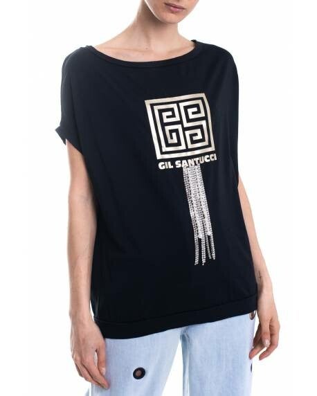 T-SHIRT WITH LAMINATED PRINT