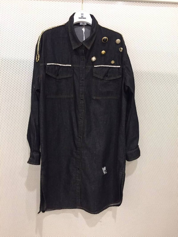 dress with a decorative motif