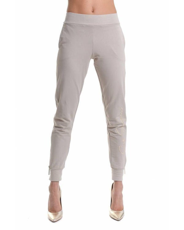 GYMNASTIC TROUSERS WITH LOGO EMBROIDERY ON THE FRONT