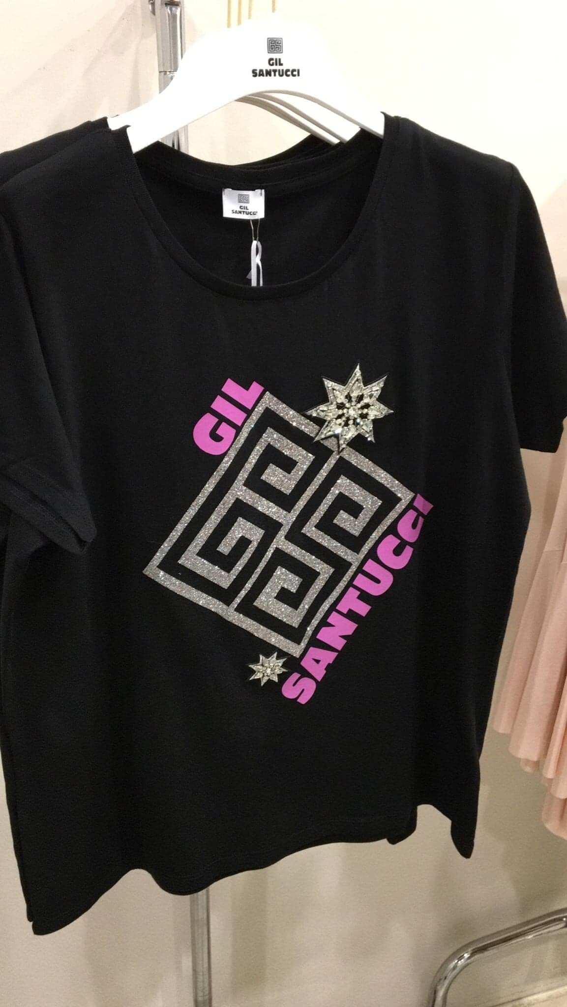 shirt with decorative moti