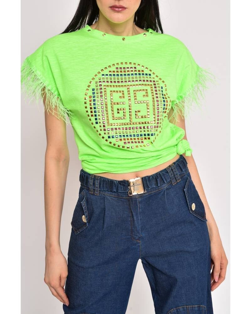 T-SHIRT WITH MULTICOLOR LOGO