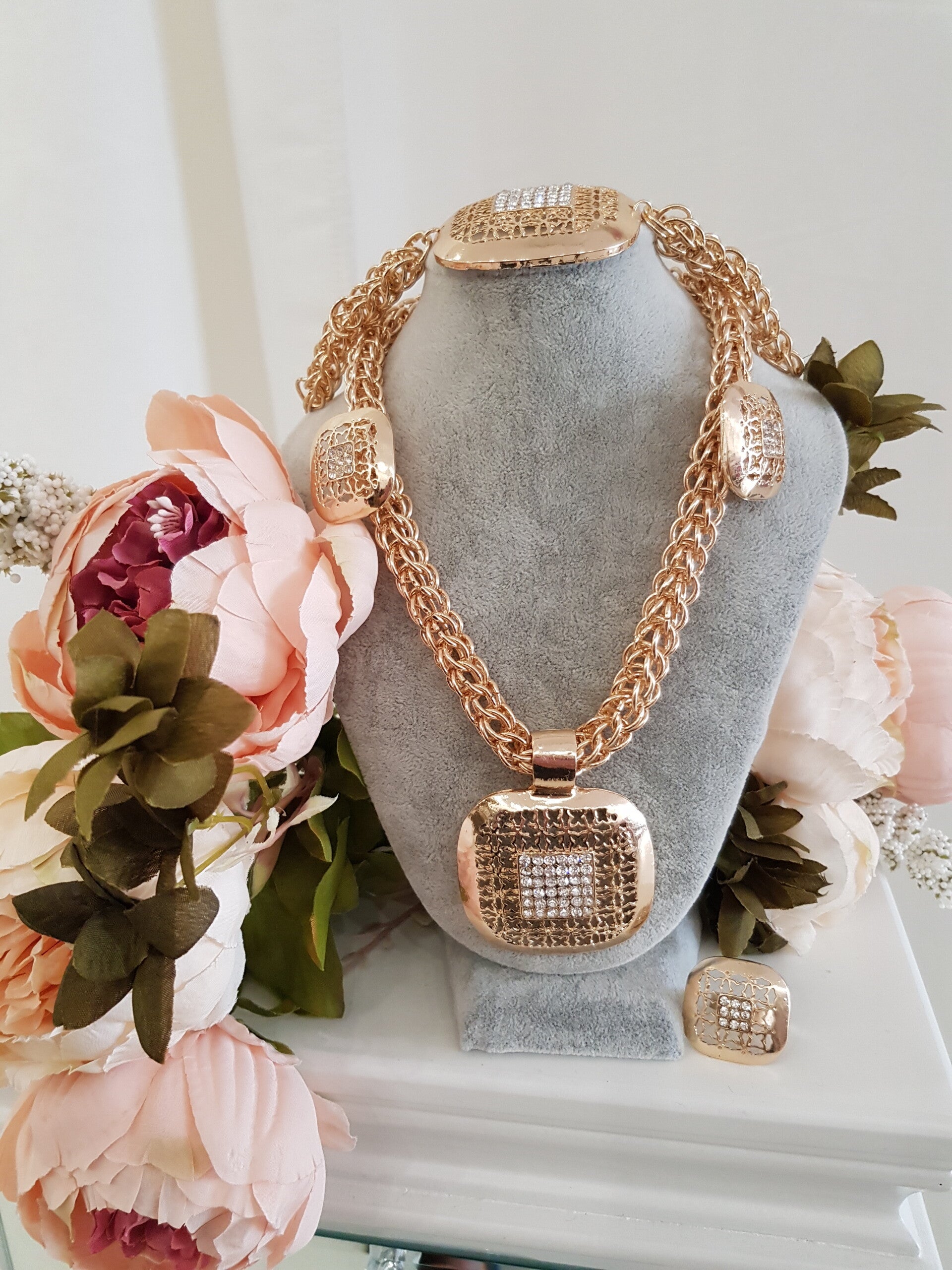 Juwelen setje tricolore 