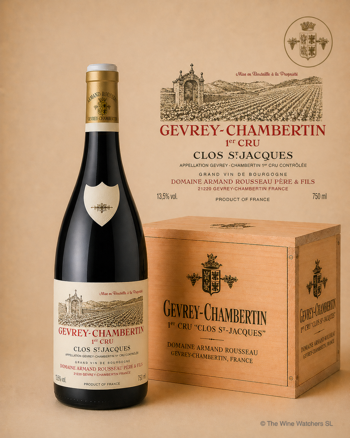 Gevrey-Chambertin 1er Cru Clos Saint-Jacques 2018 Domaine Armand Rousseau CBO(6x75cl)
