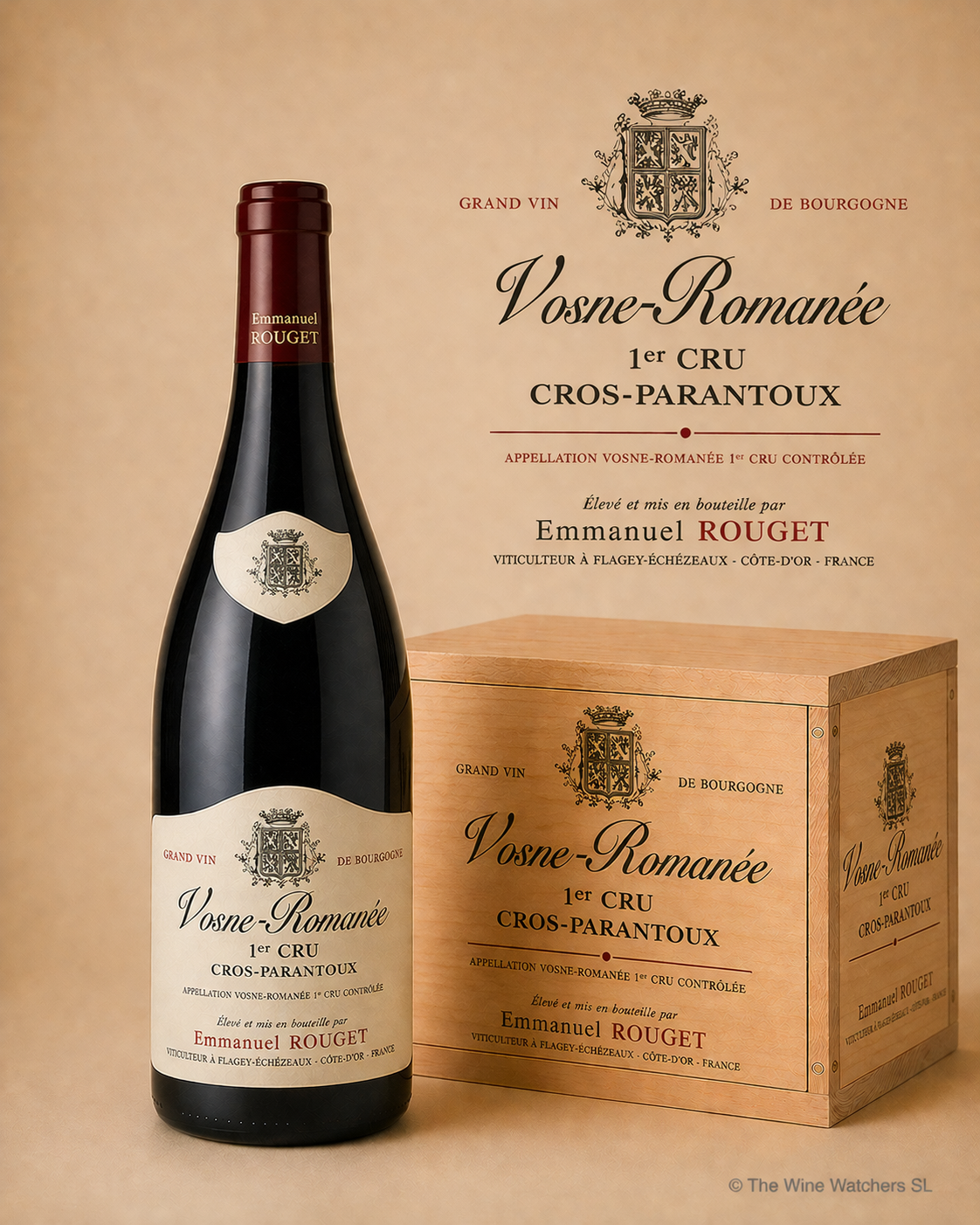 Vosne-Romanée 1er Cru "Cros-Parantoux 2018" E.Rouget CBO(12x75cl)