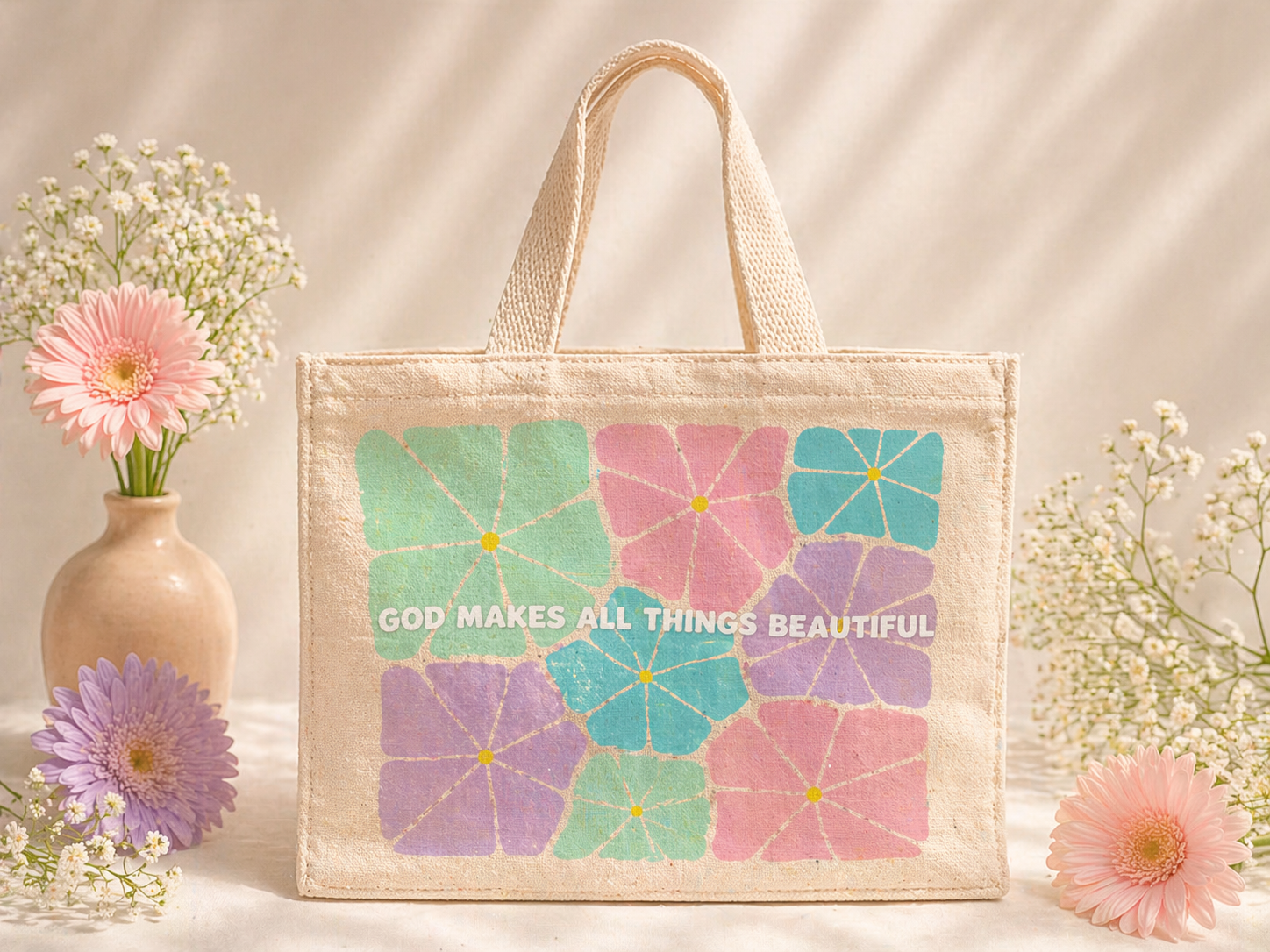 God Makes All Things Beautiful Small Tote