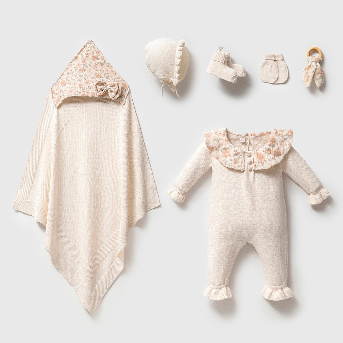 Monalisa set Crème - 5 delig - 0-3 maanden