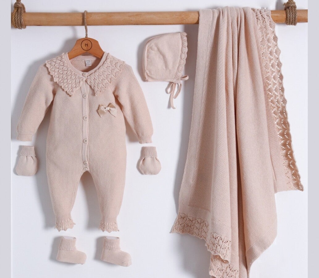 Petit Miel set - rose - 5 delig - 0-3 maanden