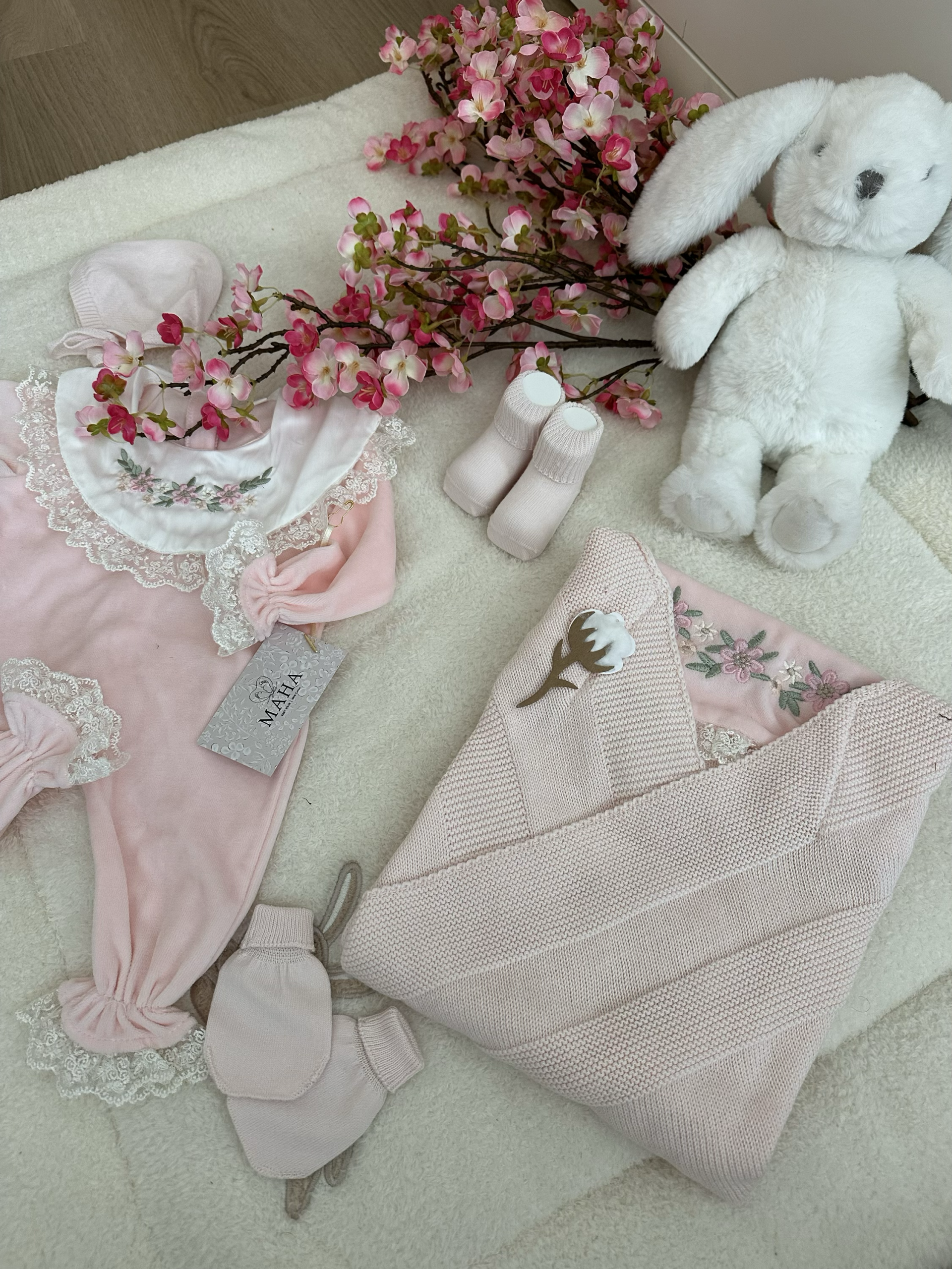 Bloom set roze - 5 delig - 0-3 maanden