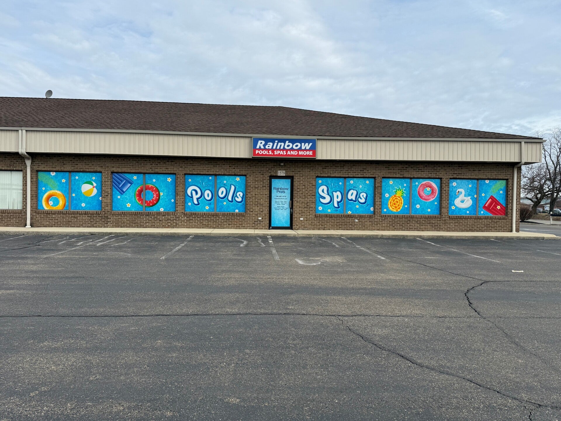 Rainbow Pools showroom on Victor Road in Lancaster