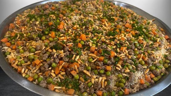 OUZI RICE WITH LAMB OR CHICKEN