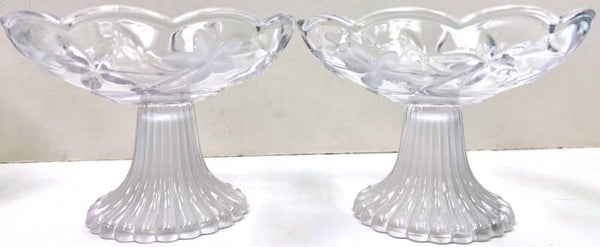MIKASA FOOTED CANDY DISH SET