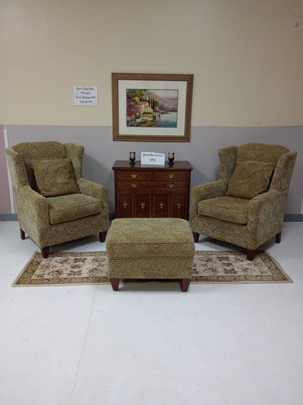 ROWE WING BACK CHAIR