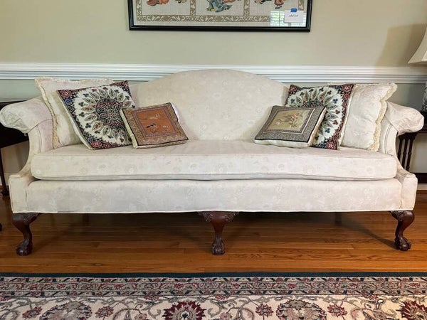 QUEEN ANNE STYLE SOFA