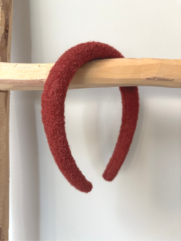 Haardiadeem teddy grof - bordeauxrood