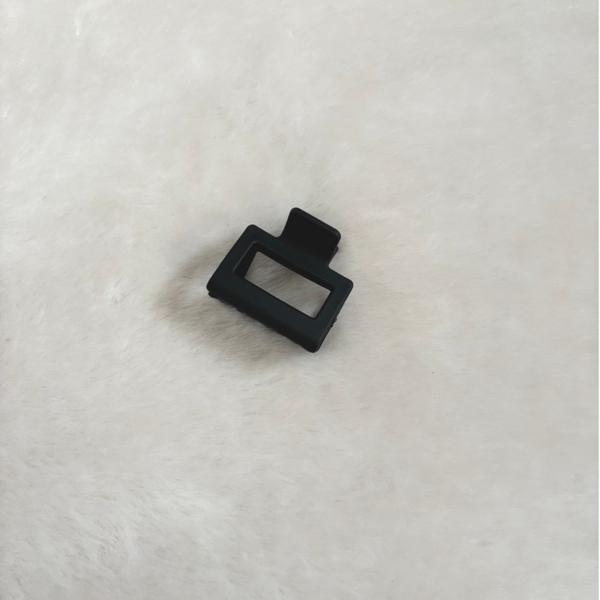 Haarklem vierkant - zwart