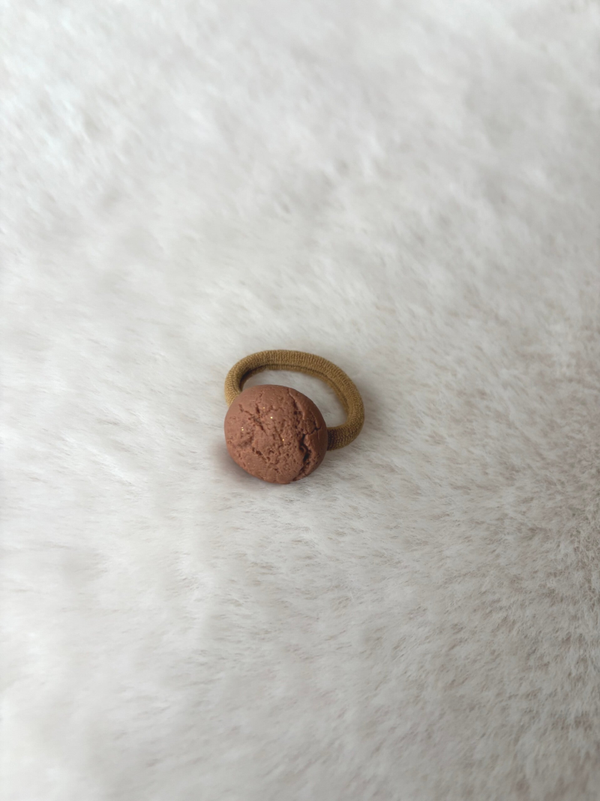 Haarelastiekje pepernoot