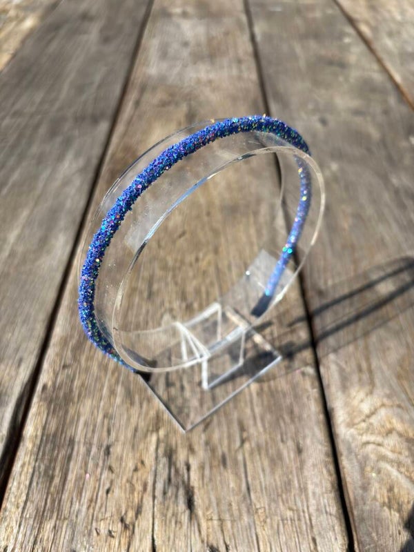 Haardiadeem glitter - blauw