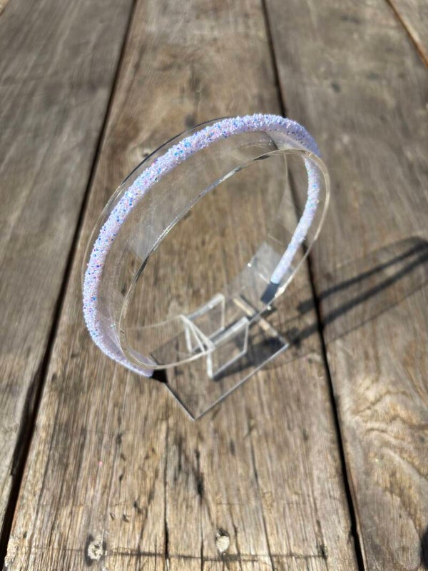 Haardiadeem glitter - wit