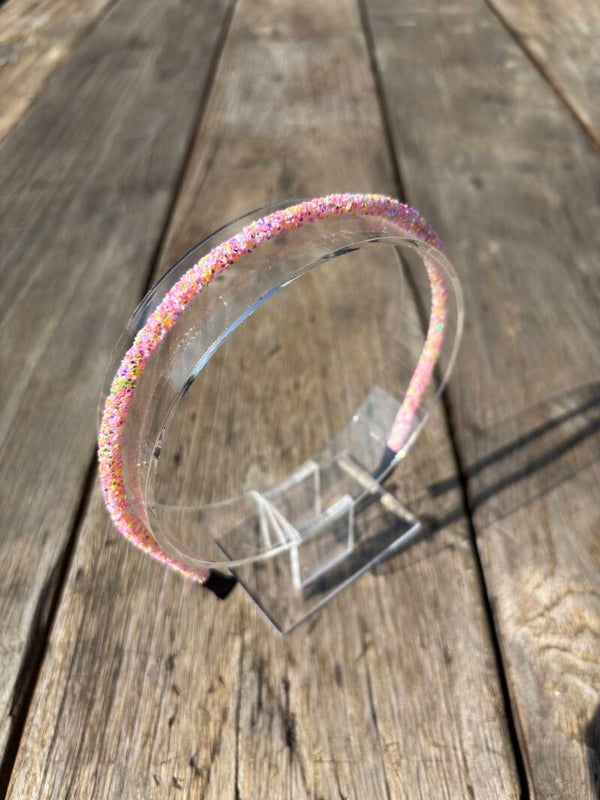 Haardiadeem glitter - lichtroze