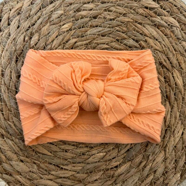 Stoffen haarband - koraal