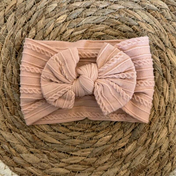 Stoffen haarband - oudroze