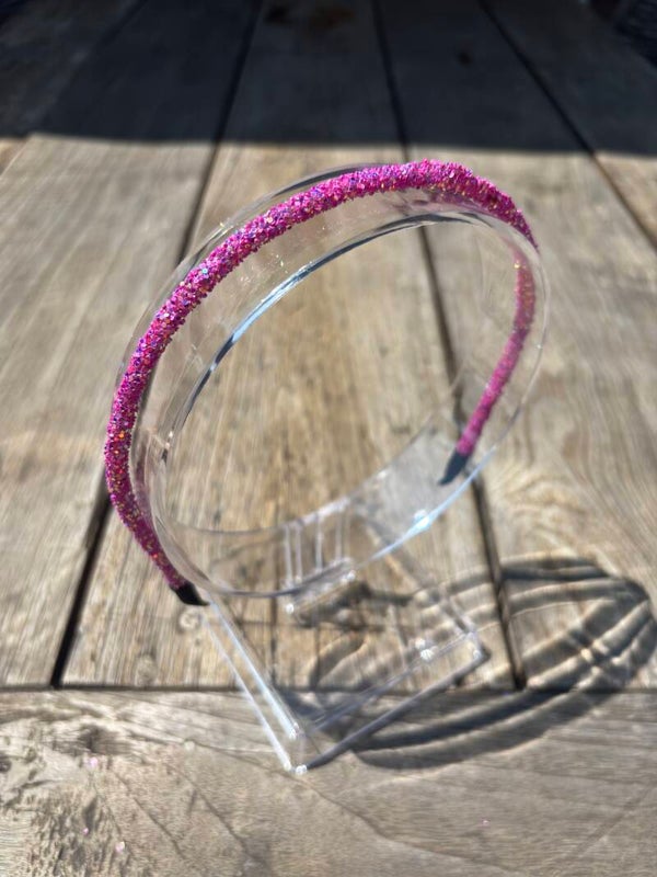 Haardiadeem glitter - donkerroze