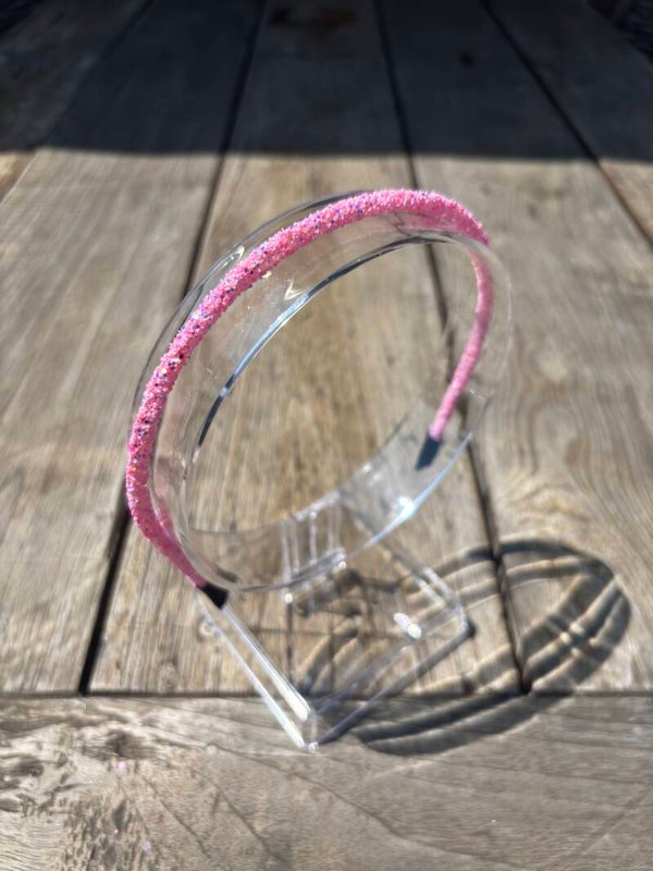 Haardiadeem glitter - roze (fijne glitter)