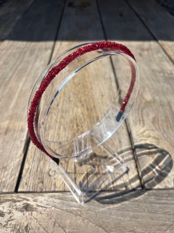 Haardiadeem glitter - rood