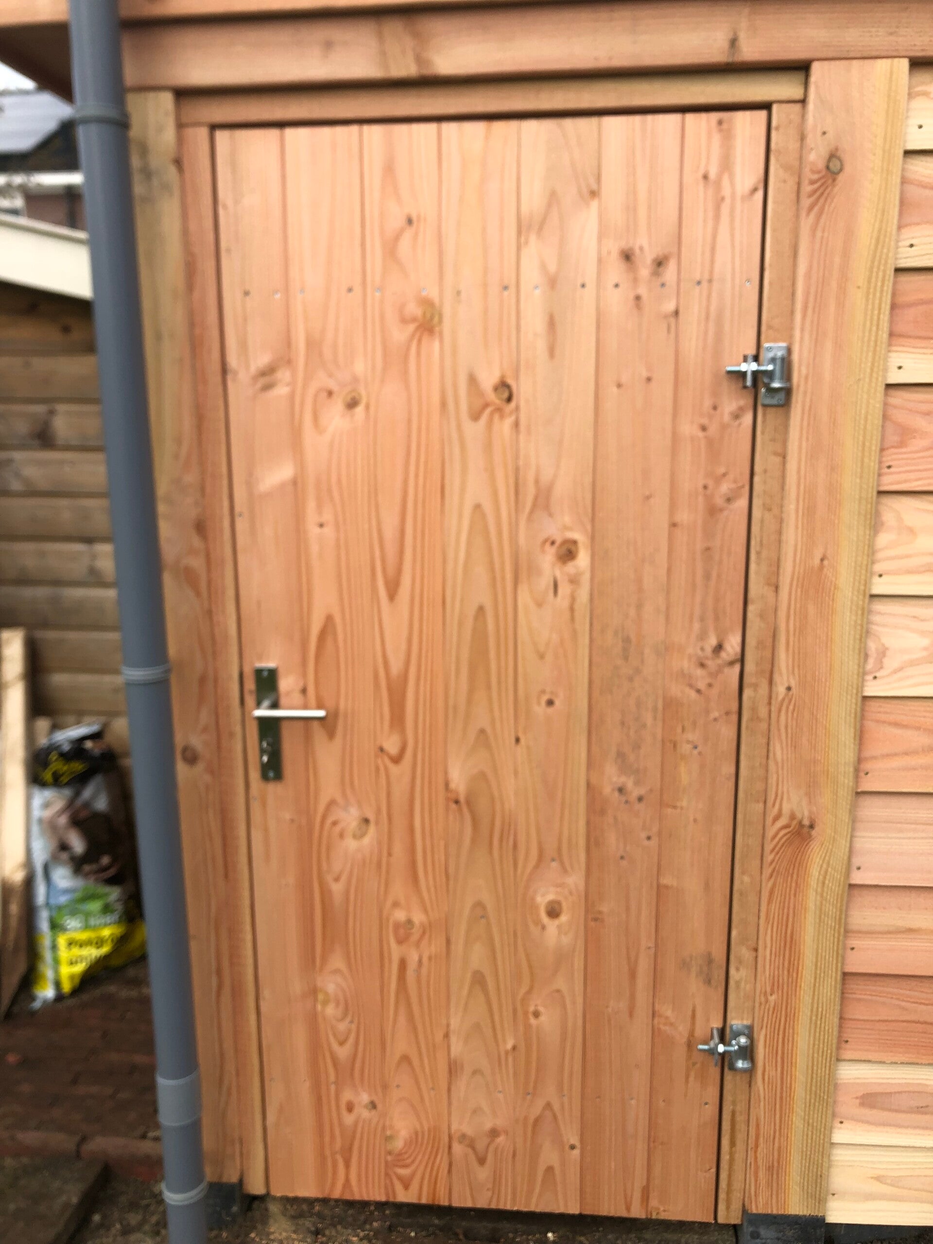 Dichte schutting poort