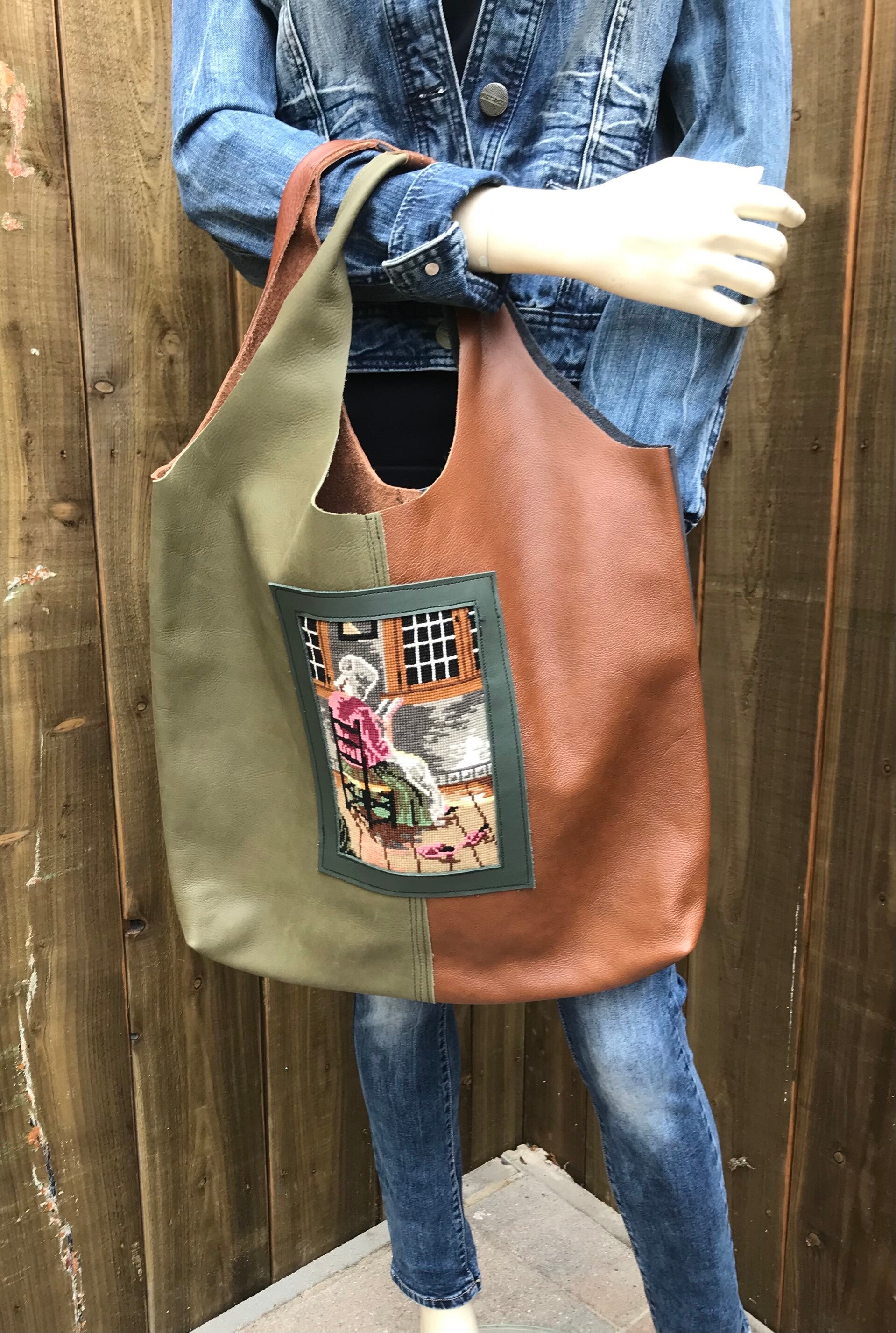 Shopper met borduurwerk