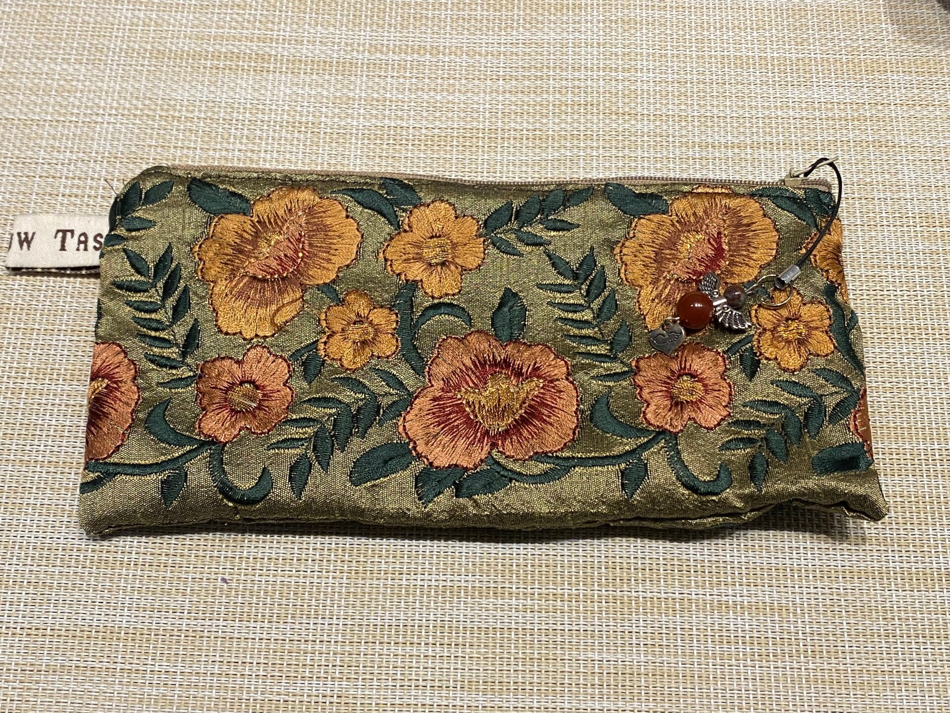 etui sari groen 10x19 cm