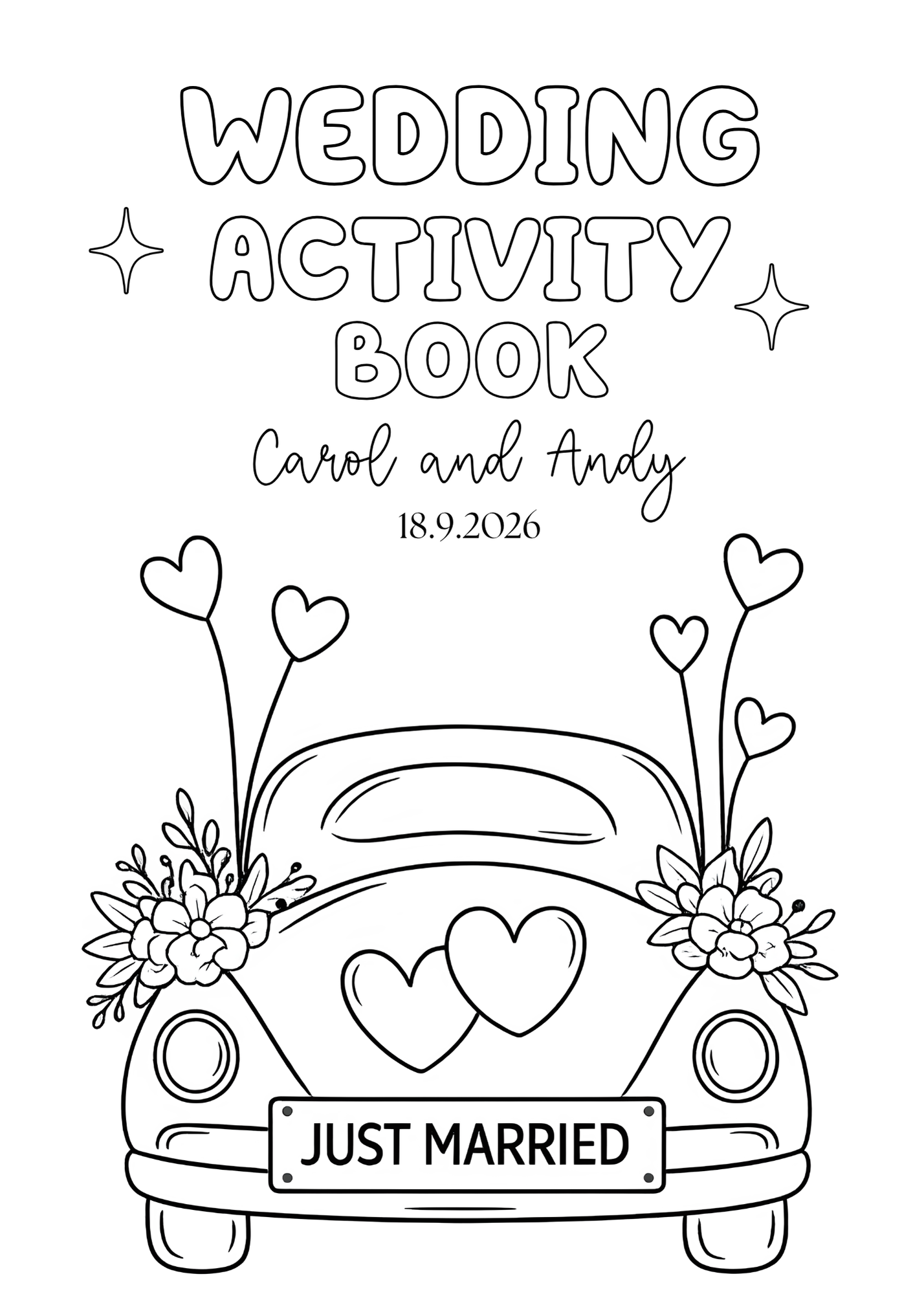 Colouring/ Activity Book - supplied with crayons or pencils