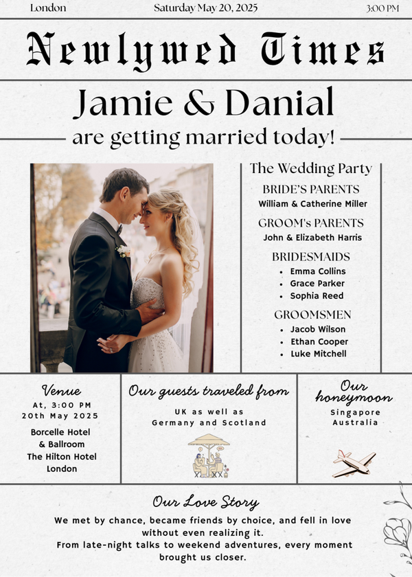 Wedding Day Flyer