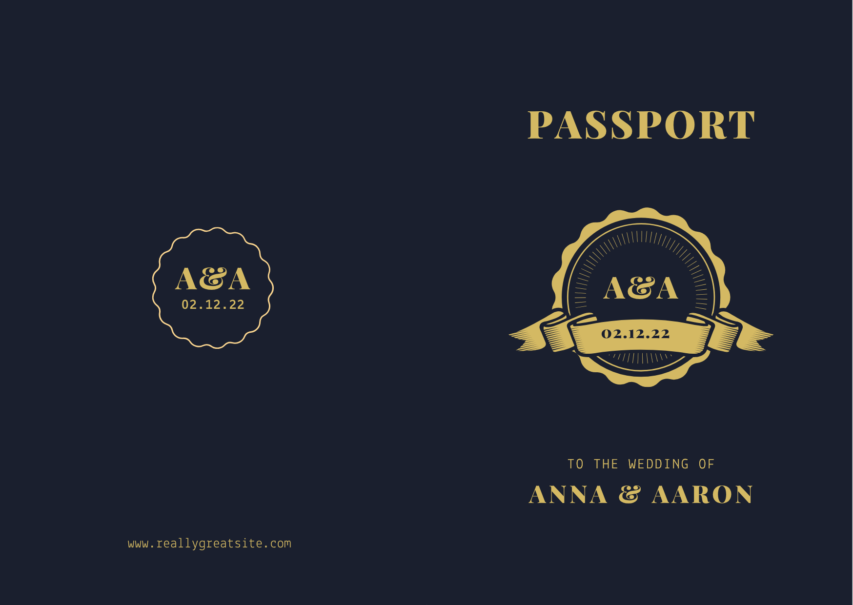 Passport Wedding Invitation
