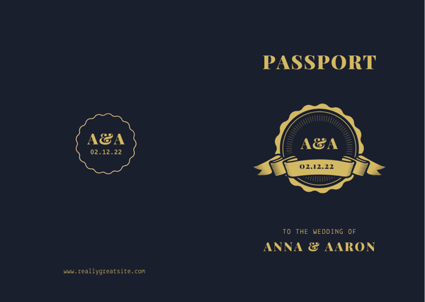 Passport Wedding Invitation