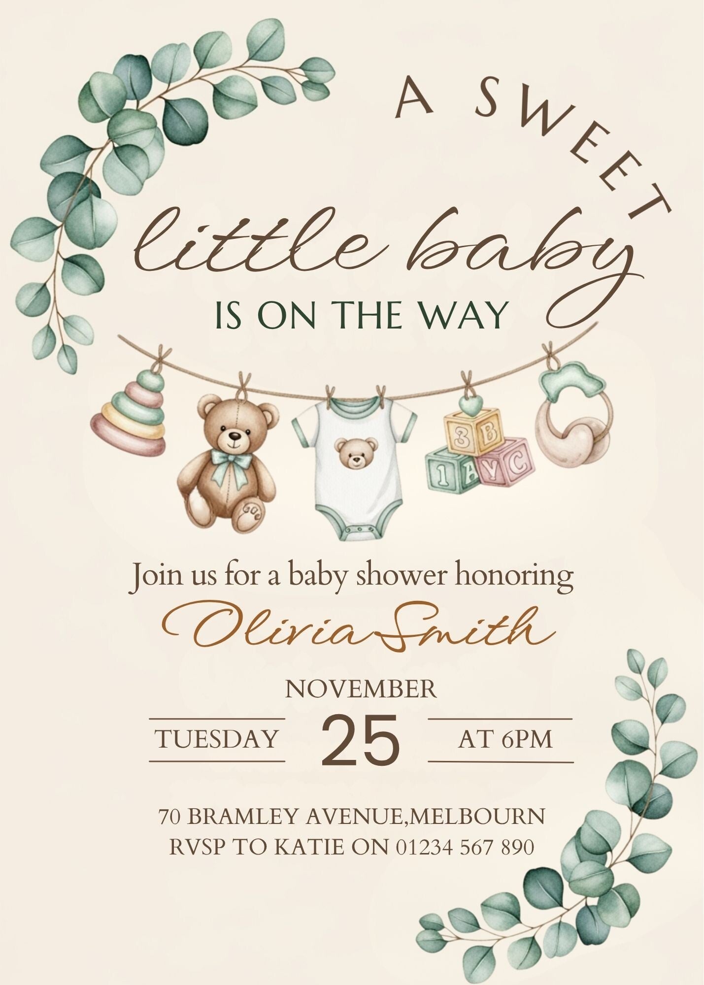 Baby Shower - Sweet little Baby