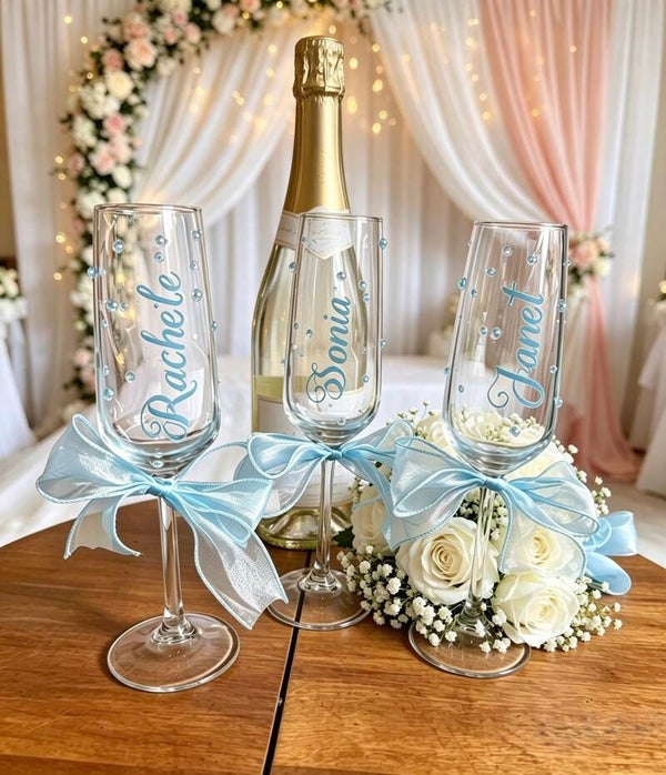 Bridal Party Champagne glasses