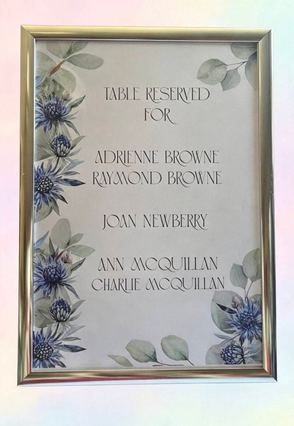 Reserved Seating Sign - from £1.50