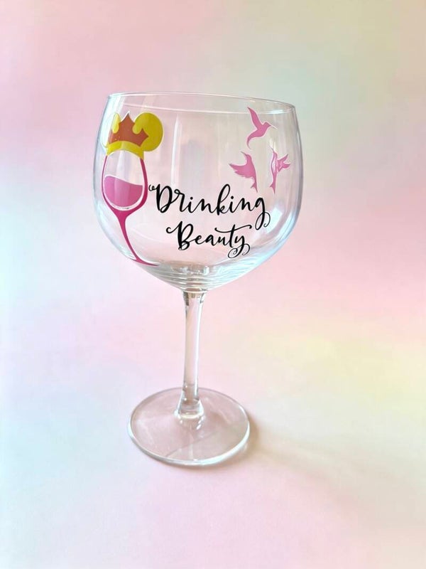 Drinking Beauty Gin Glass