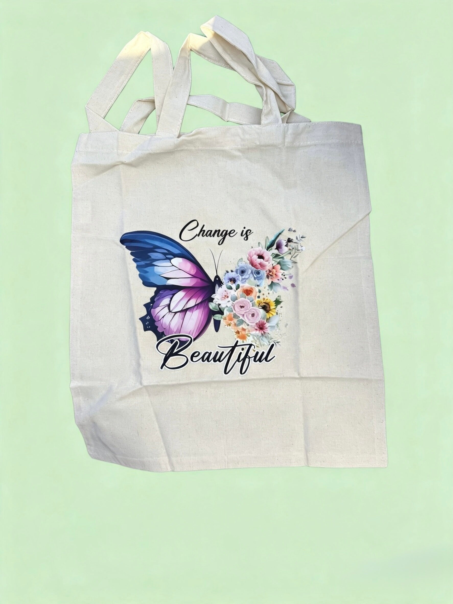 Change is Beautiful - Cotton Tote Bag