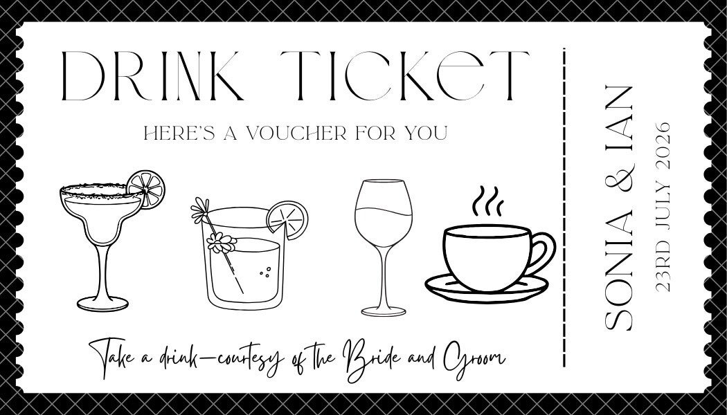 Drinks Voucher from £3.50 for 30